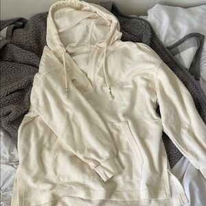 Cream Hooded Sweatshirt